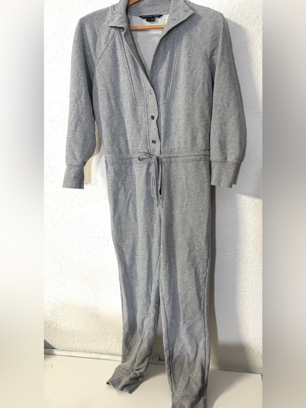 Veronica Beard Women’s Finn Cotton chic Jumpsuit in Heather Gray size Small - Picture 3 of 11